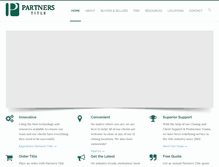 Tablet Screenshot of partnerstitleco.com